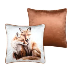 STOF Coussin carré (50 x 50 cm) Faune Orange Clearance