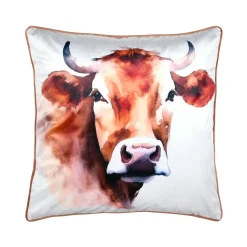 STOF Coussin carré (50 x 50 cm) Fernande Marron Cognac Outlet