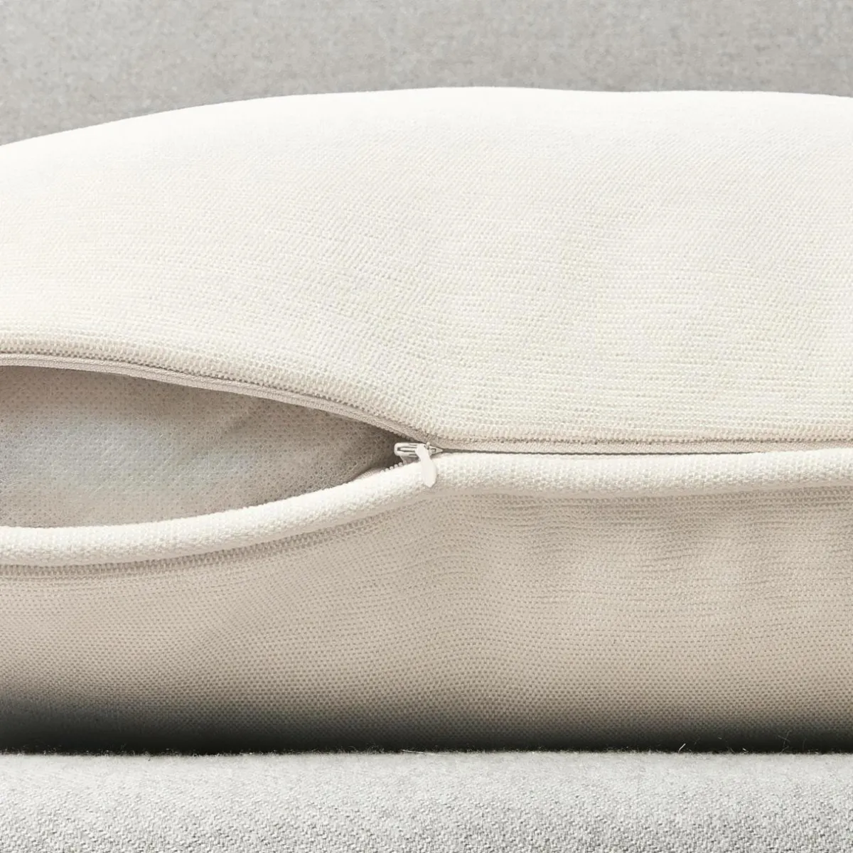 EMINZA Coussin carré (50 x 50 cm) Minuit sable Beige New