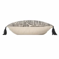 DOUCEUR D'INTERIEUR Coussin carré (45 x 45 cm) Pandore Noir Outlet