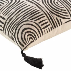 DOUCEUR D'INTERIEUR Coussin carré (45 x 45 cm) Pandore Noir Outlet