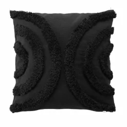 DOUCEUR D'INTERIEUR Coussin carré (40 x 40 cm) Zita Noir Sale