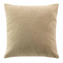 douceur d'intu017drieur Coussin carré bouclette (45 cm) Wooly Beige Discount