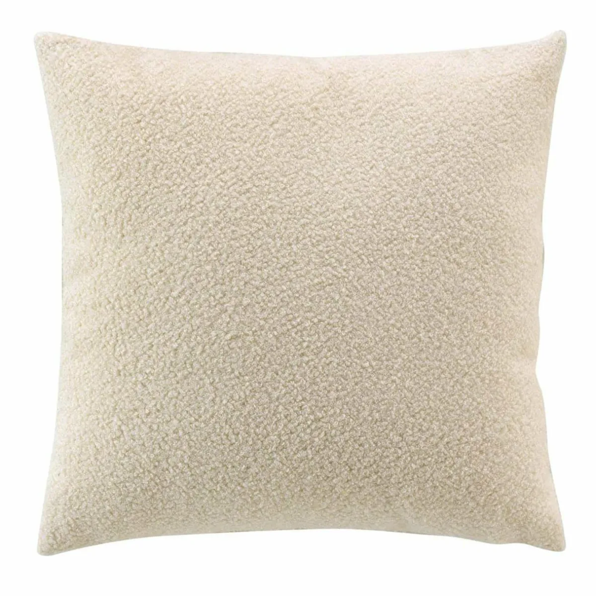 douceur d'intu017drieur Coussin carré bouclette (45 cm) Wooly Ecru Beige New