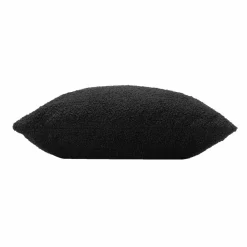 DOUCEUR D'INTERIEUR Coussin carré bouclette (45 x 45 cm) Wooly Noir Sale