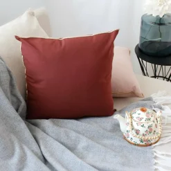 ENJOY HOME Coussin carré coton (40 x 40 cm) Harmony grenat Rouge Online