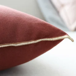 ENJOY HOME Coussin carré coton (40 x 40 cm) Harmony grenat Rouge Online