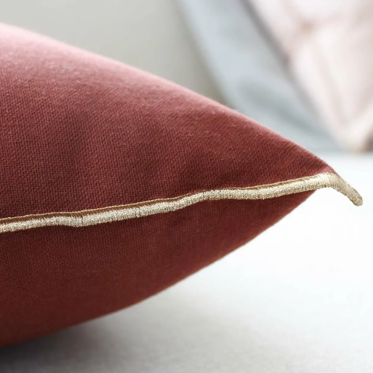 ENJOY HOME Coussin carré coton (40 x 40 cm) Harmony grenat Rouge Online