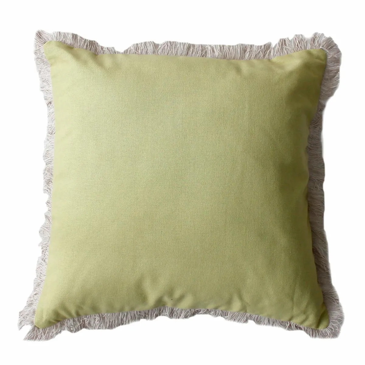 ENJOY HOME Coussin carré coton (40 x 40 cm) Herbier uni Vert tilleul