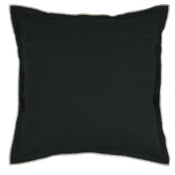 STOF Coussin carré coton (45 x 45 cm) Helios Noir