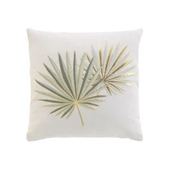 douceur d'intu017drieur Coussin carré coton (40 x 40 cm) Lotus Vert Hot