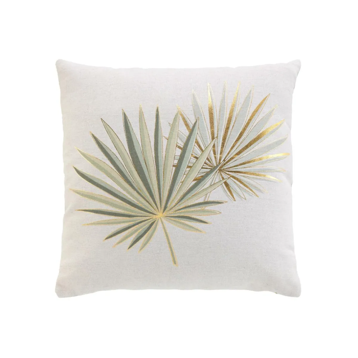 douceur d'intu017drieur Coussin carré coton (40 x 40 cm) Lotus Vert Hot
