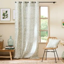 douceur d'intu017drieur Coussin carré coton (45 x 45 cm) Naya Vert sauge Outlet
