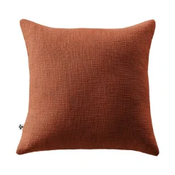 L'EFFET PAPILLON Coussin carré coton (45 x 45 cm) Sixtine Terracotta Best