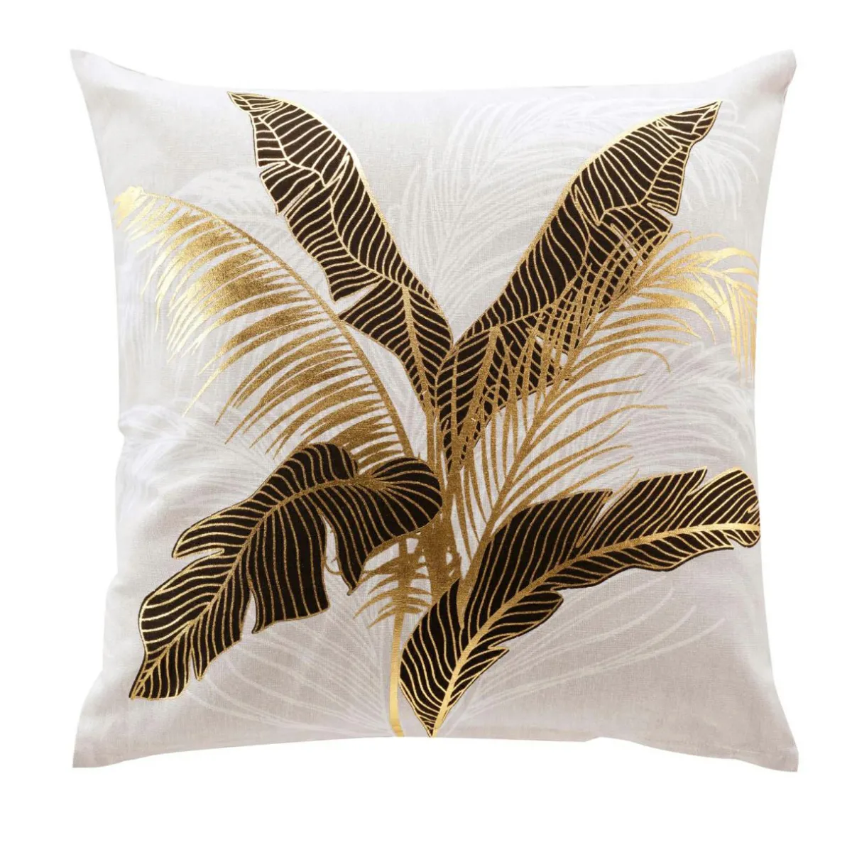 DOUCEUR D'INTERIEUR Coussin carré coton (45 x 45 cm) Aileen Ecru Hot