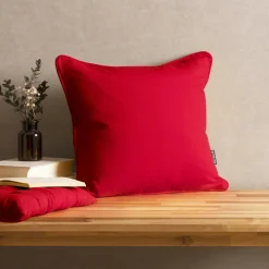 EMINZA Coussin carré coton (40 x 40 cm) Pixel Rouge Clearance