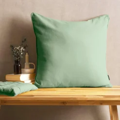 EMINZA Coussin carré coton (60 x 60 cm) Pixel Vert menthe Online