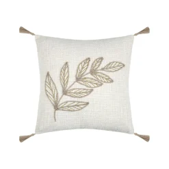 STOF Coussin carré coton (40 x 40 cm) Hemera Ecru Hot