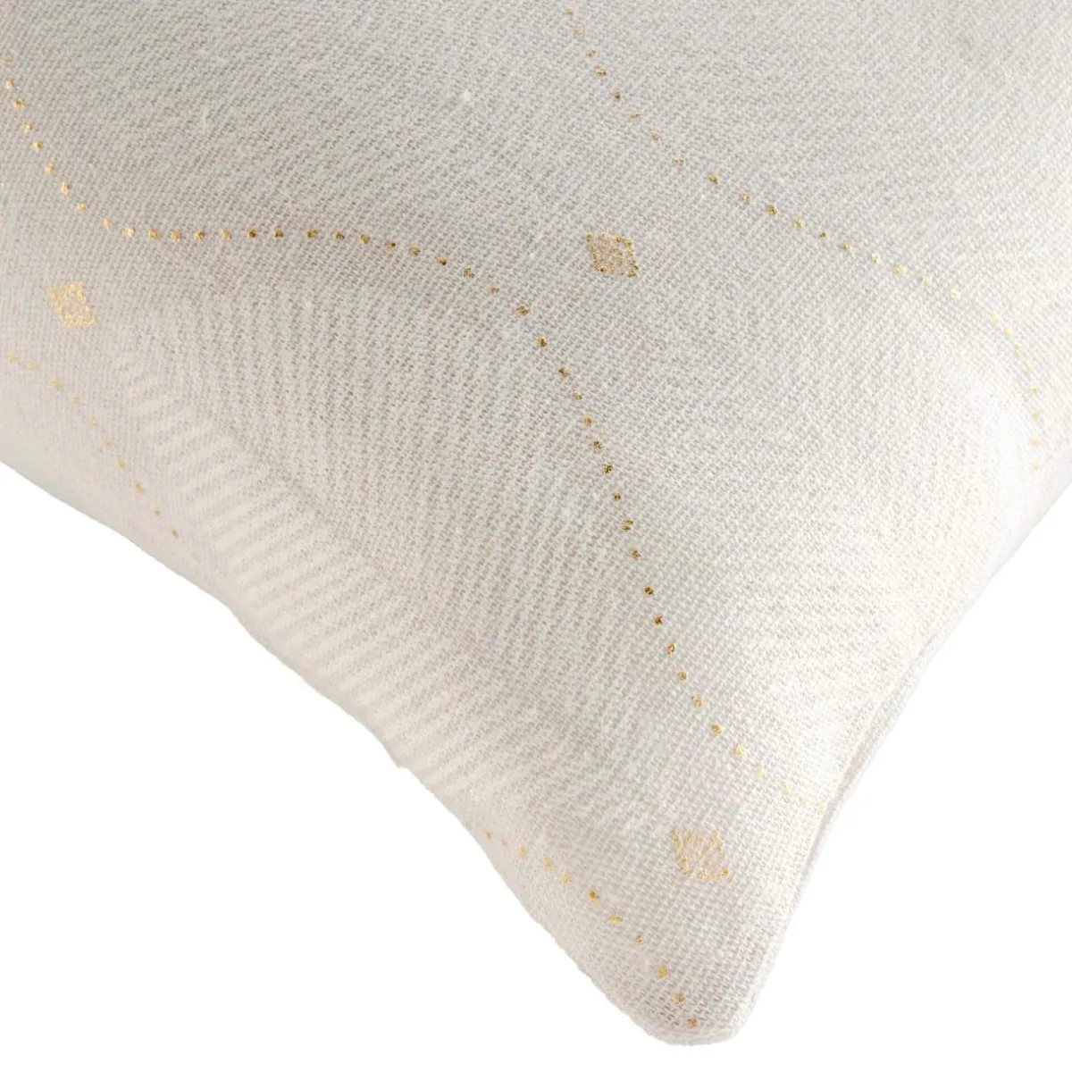 douceur d'intu017drieur Coussin carré coton (45 x 45 cm) Maho Blanc Discount