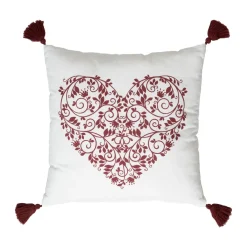 EMINZA Coussin carré coton (40 x 40 cm) Megeve Rouge Online
