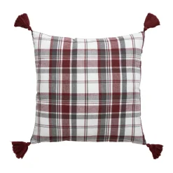 EMINZA Coussin carré coton (40 x 40 cm) Megeve Rouge Online