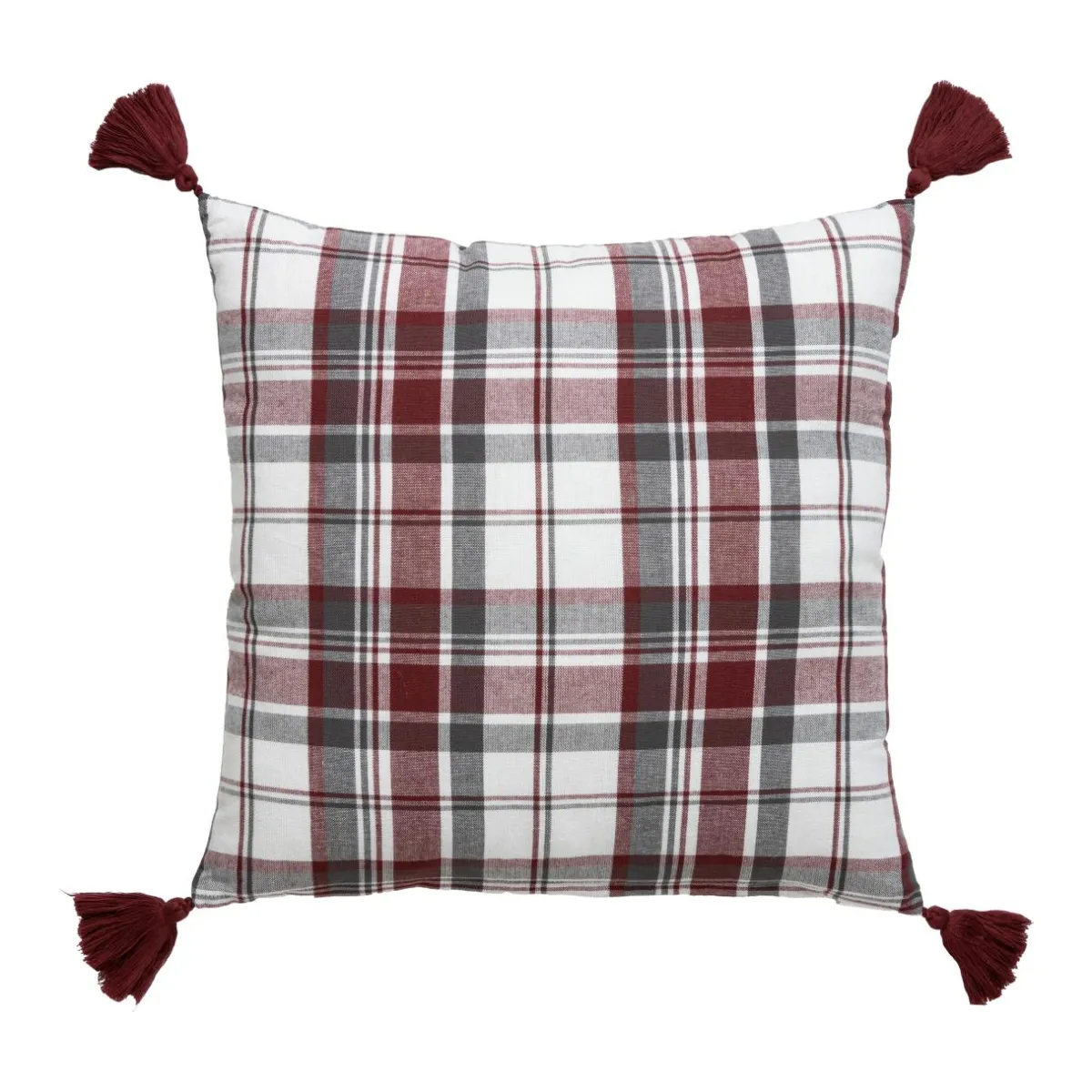 EMINZA Coussin carré coton (40 x 40 cm) Megeve Rouge Online