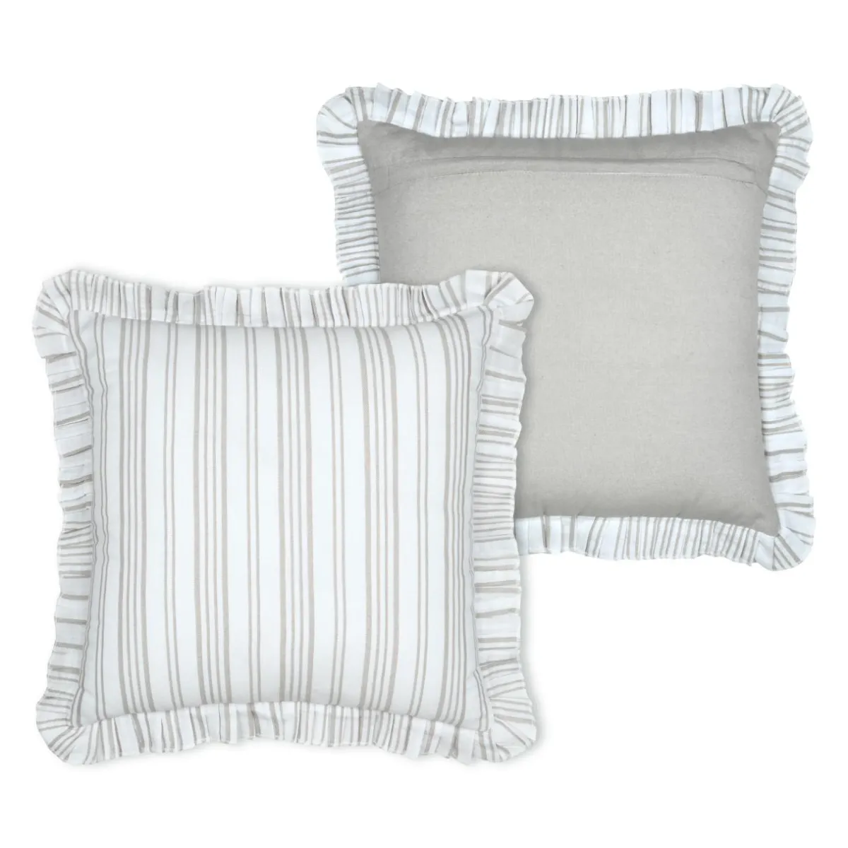 STOF Coussin carré coton (50 x 50 cm) Joséphine Ecru Discount