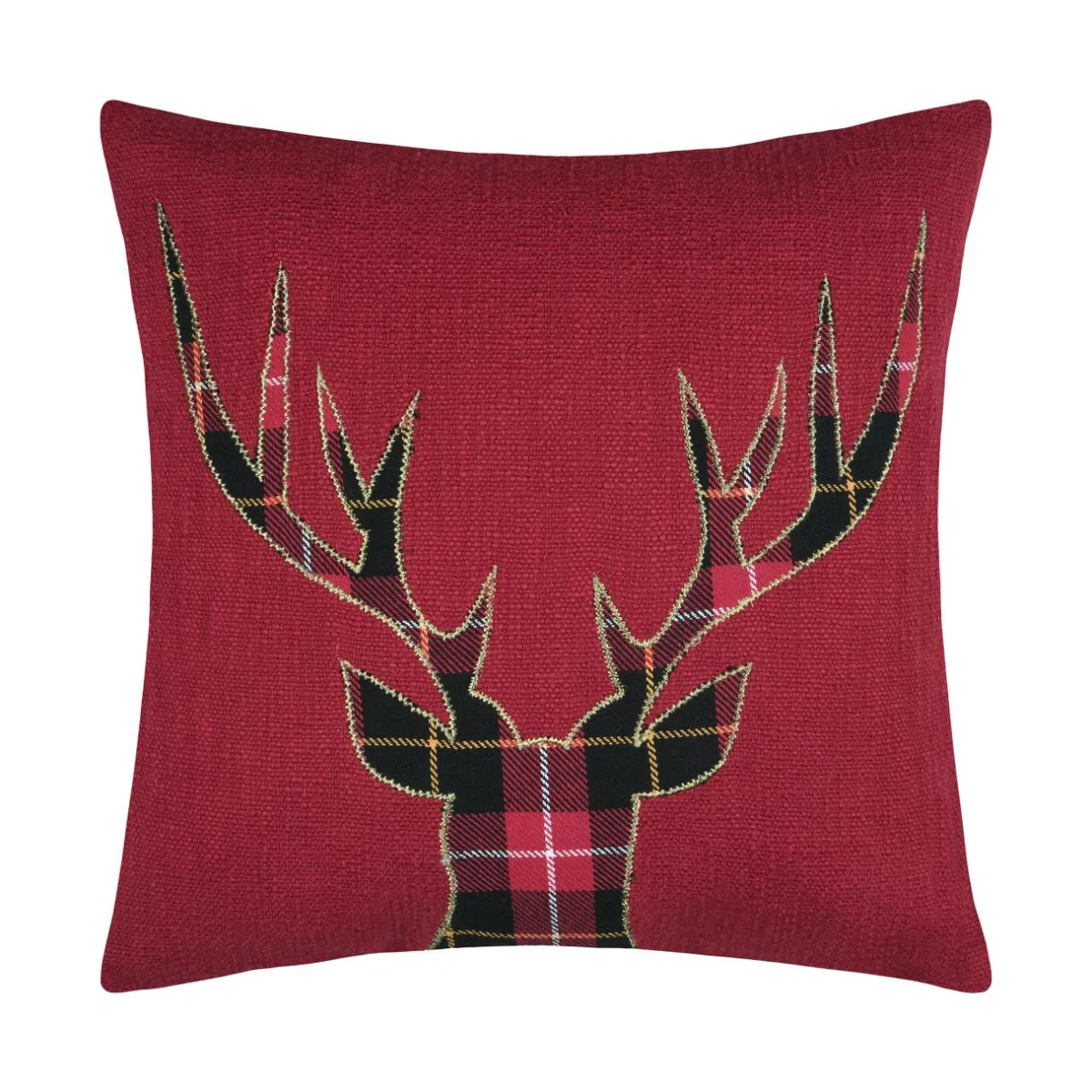 STOF Coussin carré coton (45 x 45 cm) Finna Rouge New
