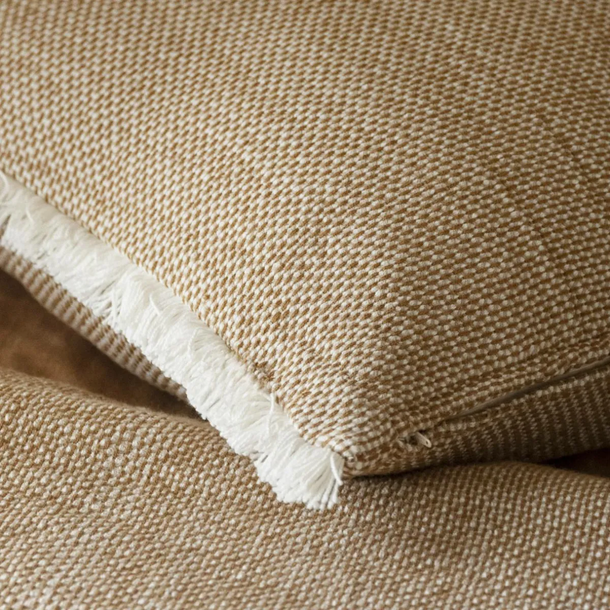 EMINZA Coussin carré coton (50 x 50 cm) Jamy Marron Clearance
