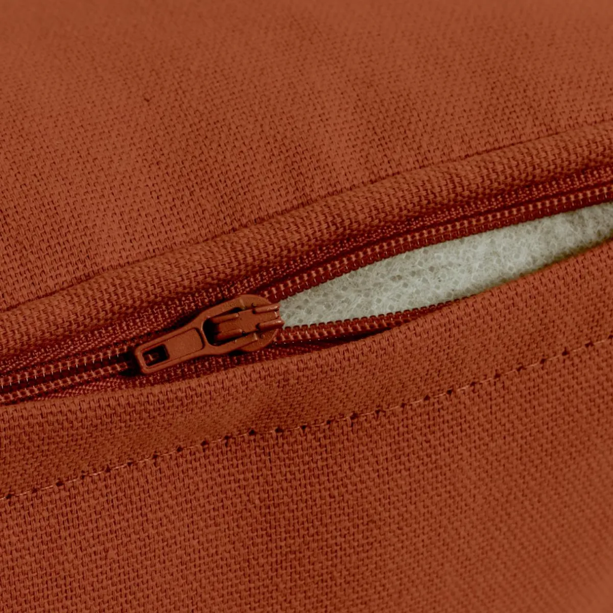 EMINZA Coussin carré coton (40 x 40 cm) Pixel Terracotta