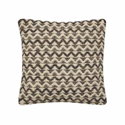 douceur d'intu017drieur Coussin carré coton (40 x 40 cm) Loumeo Noir Hot