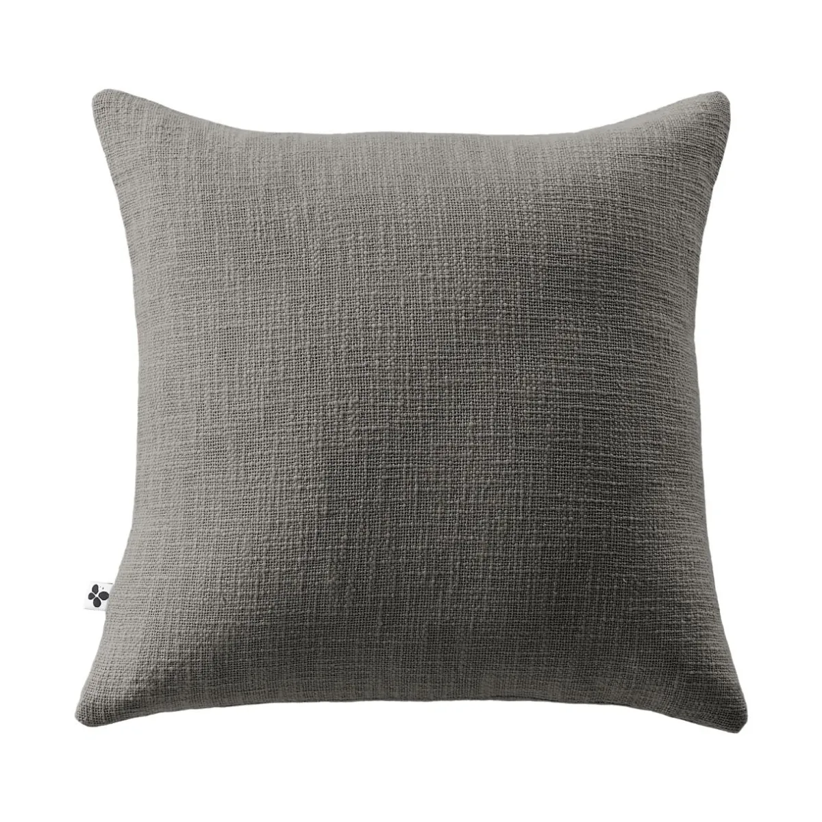 L'EFFET PAPILLON Coussin carré coton (45 x 45 cm) Sixtine Gris ardoise Gris foncé New