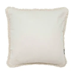 EMINZA Coussin carré coton (45 x 45 cm) Pixel franges Beige Sale