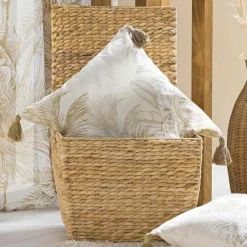 douceur d'intu017drieur Coussin carré coton (45 x 45 cm) Dune Ecru Clearance