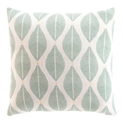 douceur d'intu017drieur Coussin carré coton (45 x 45 cm) Maho sauge Vert Discount