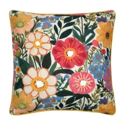 STOF Coussin carré coton (50 x 50 cm) Betty Multicolore New