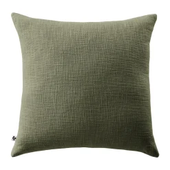 L'EFFET PAPILLON Coussin carré coton (60 x 60 cm) Sixtine Vert romarin Outlet