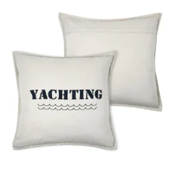 STOF Coussin carré coton (50 x 50 cm) Fregate Beige Hot