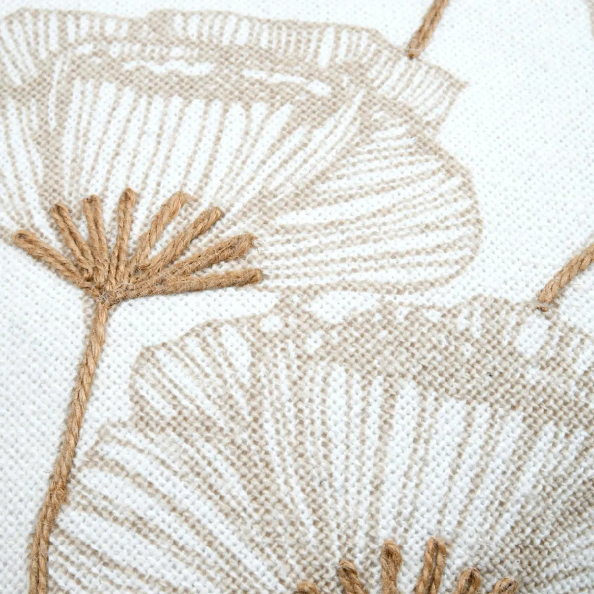 STOF Coussin carré coton (45 x 45 cm) Oriana Ecru Sale