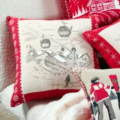 STOF Coussin carré en coton (45 x 45 cm) Villard Ecru Sale