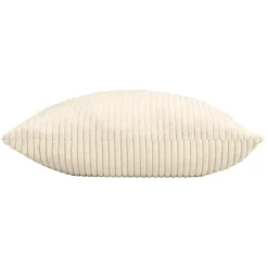 douceur d'intu017drieur Coussin carré en flanelle relief (45 x 45 cm) Nils Ecru Discount