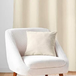 douceur d'intu017drieur Coussin carré en flanelle relief (45 x 45 cm) Nils Ecru Discount