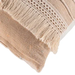 douceur d'intu017drieur Coussin carré en jute et coton (45 x 45 cm) Cirrus Beige Outlet