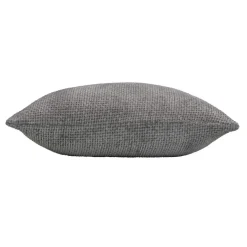 douceur d'intu017drieur Coussin carré en velours chenille (45 x 45 cm) Leo Gris Anthracite New