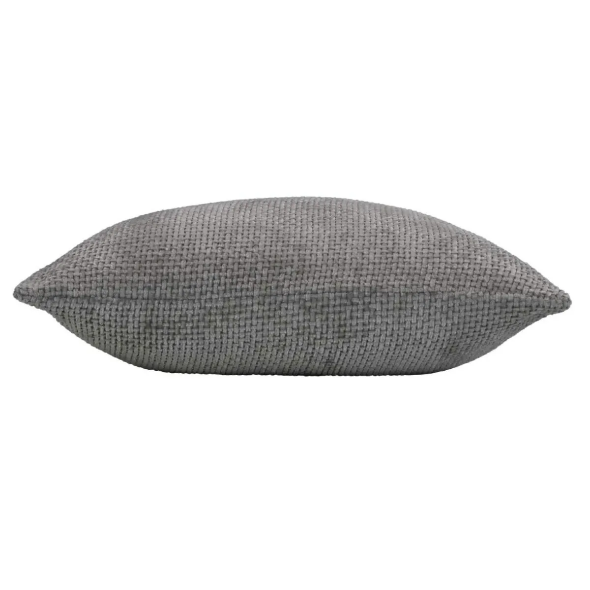 douceur d'intu017drieur Coussin carré en velours chenille (45 x 45 cm) Leo Gris Anthracite New