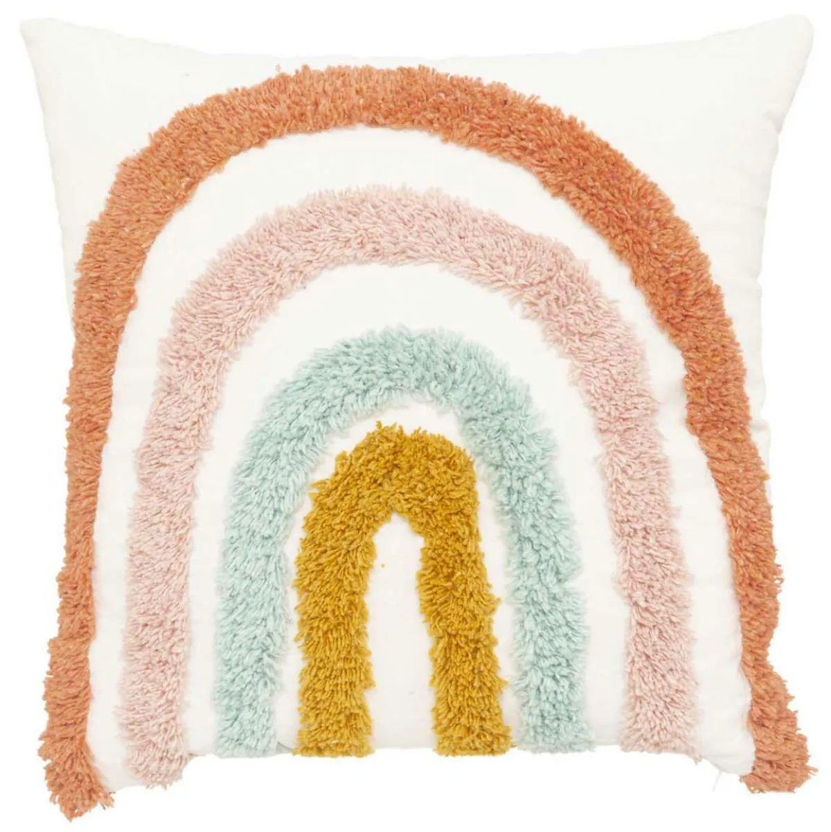 Atmosphera createur d'interieur for kids Coussin carré enfant (38 x 38 cm) Arc en ciel Multicolore Outlet