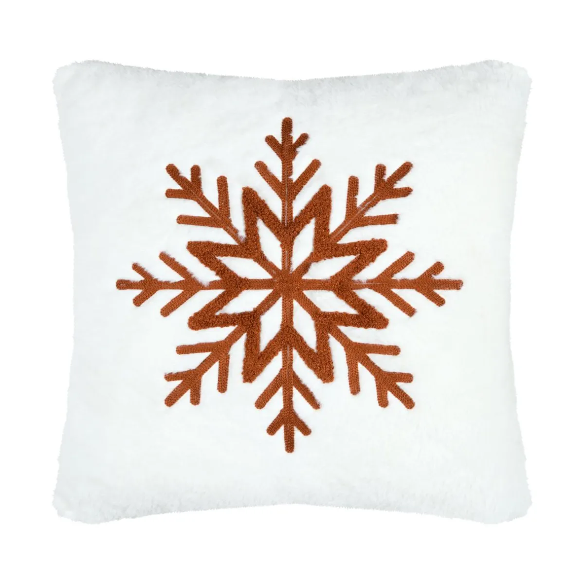 STOF Coussin carré fausse fourrure (45 x 45 cm) Wildforest Marron