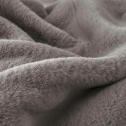 EMINZA Coussin carré fausse fourrure (45 x 45 cm) Finn Taupe Discount