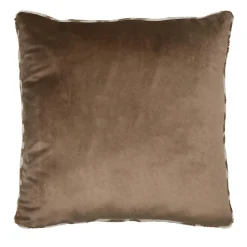 STOF Coussin carré fausse fourrure léopard (45 x 45 cm) Fauves Beige
