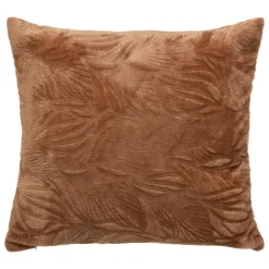 Atmosphera, cru017dateur d'intu017drieur Coussin carré flanelle (40 x 40 cm) Ryo Marron Hot
